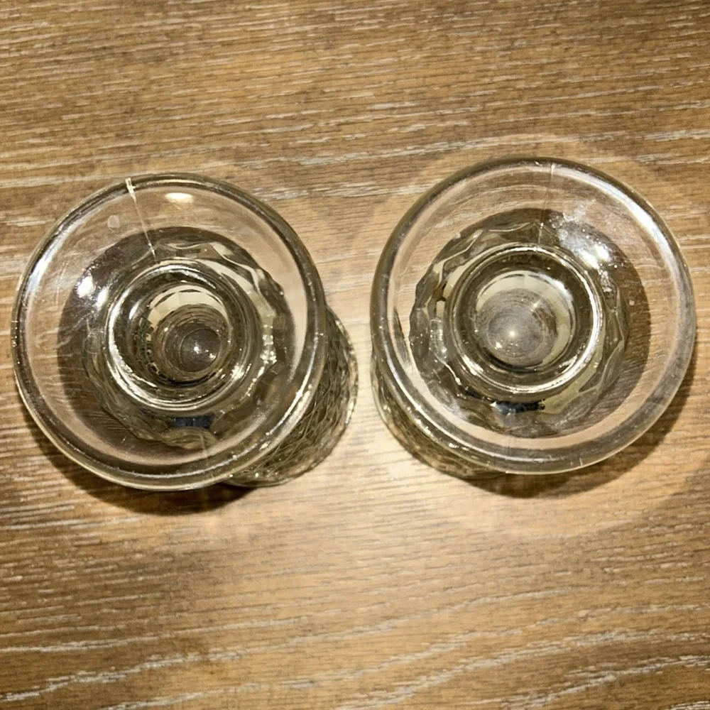 Indiana Whitehall Colony Cubist Clear Glass Iced Tea Glasses 6